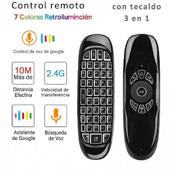 Control Remoto 3 en 1 con Teclado - Luxenshop